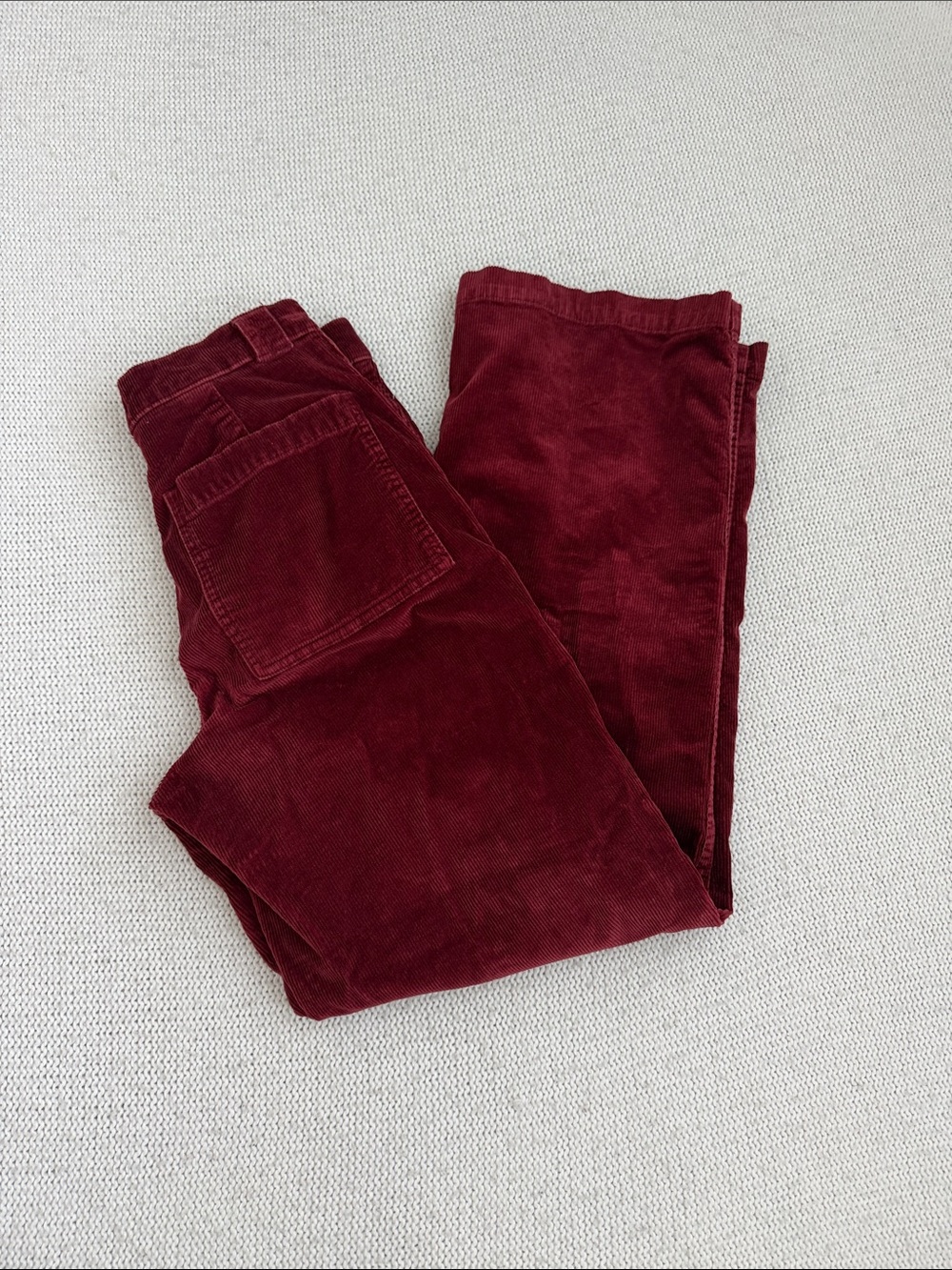 Madewell Emmett Wide Leg Corduroy Pants Red Size 25